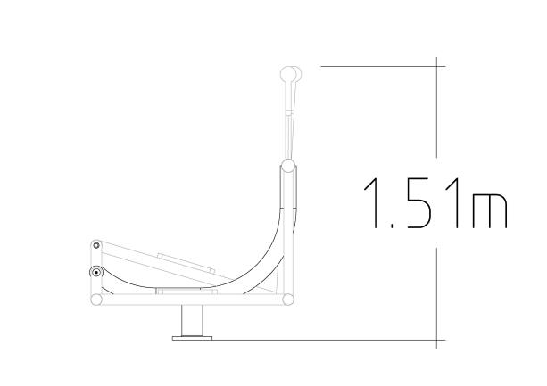 Equipement de fitness extérieur - Gym Ski Stepper - 8039055 - Hags_2