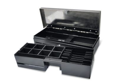 FT460 - Tiroir caisse Oxhoo avec monnayeur et couvercle - Dimensions 460 x 170 x 100 mm - Ouverture manuelle ou électrique_2