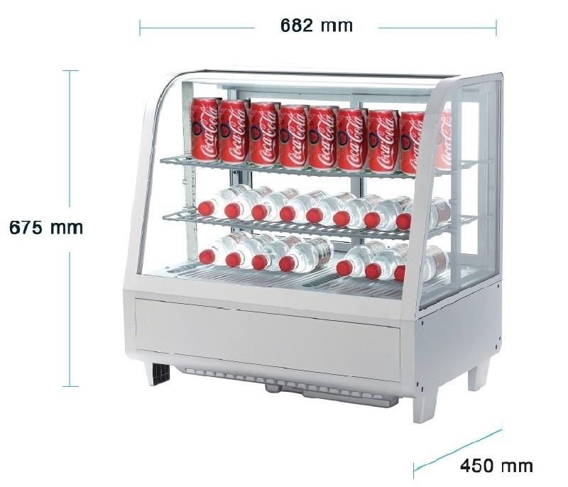 Vitrine réfrigérée de comptoir 100 litres_2