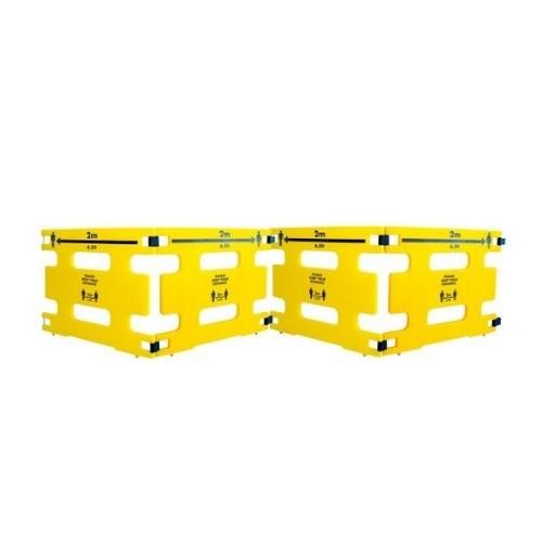 Barrière de chantier mobile et modulable en polyéthylène rotomoulé - Hauteur 800 mm - Handigard-80_2