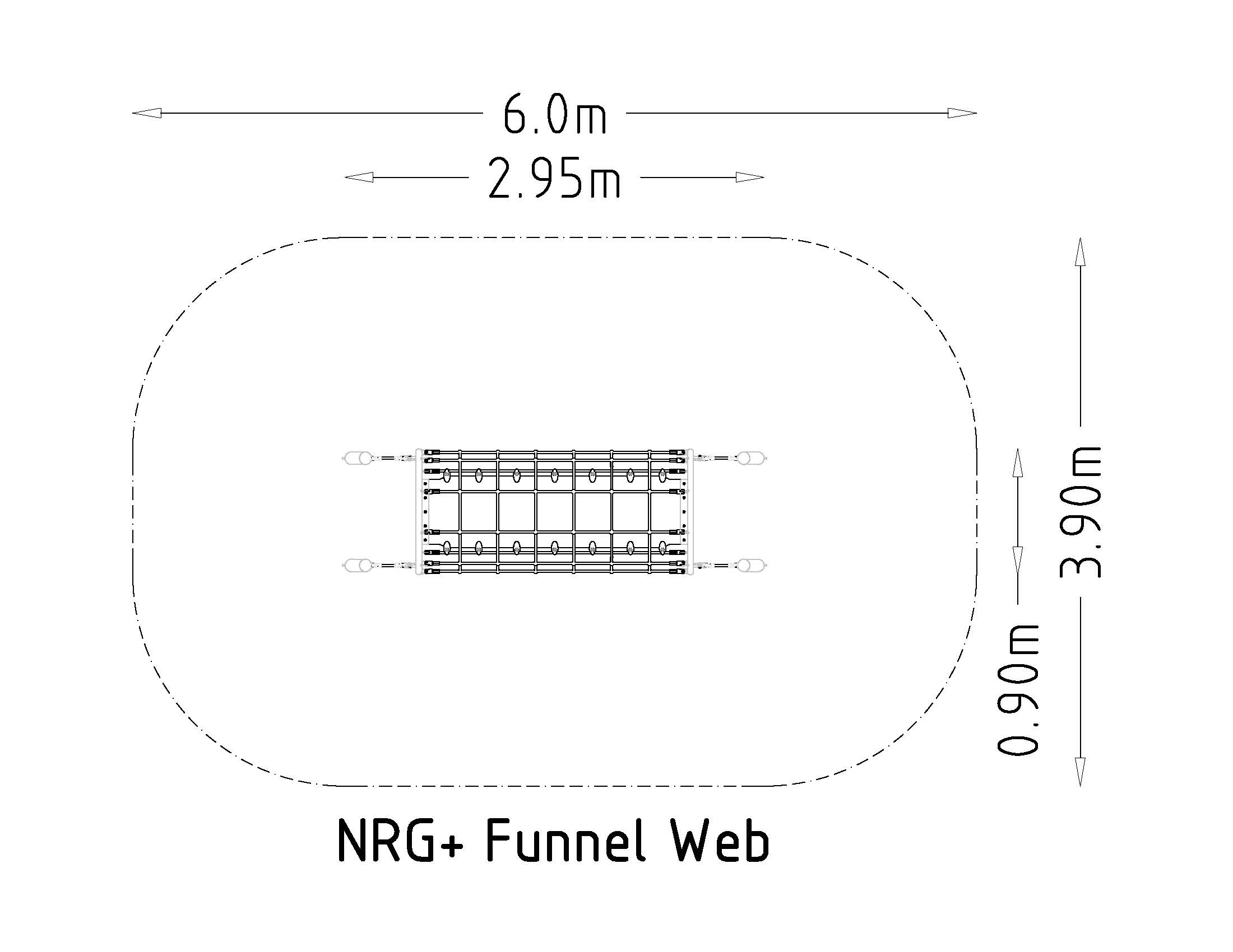 Parcours sportif pour enfants NRG Funnel-Web - Réf 8079856 - HAGS - Vert - Scellement béton_2