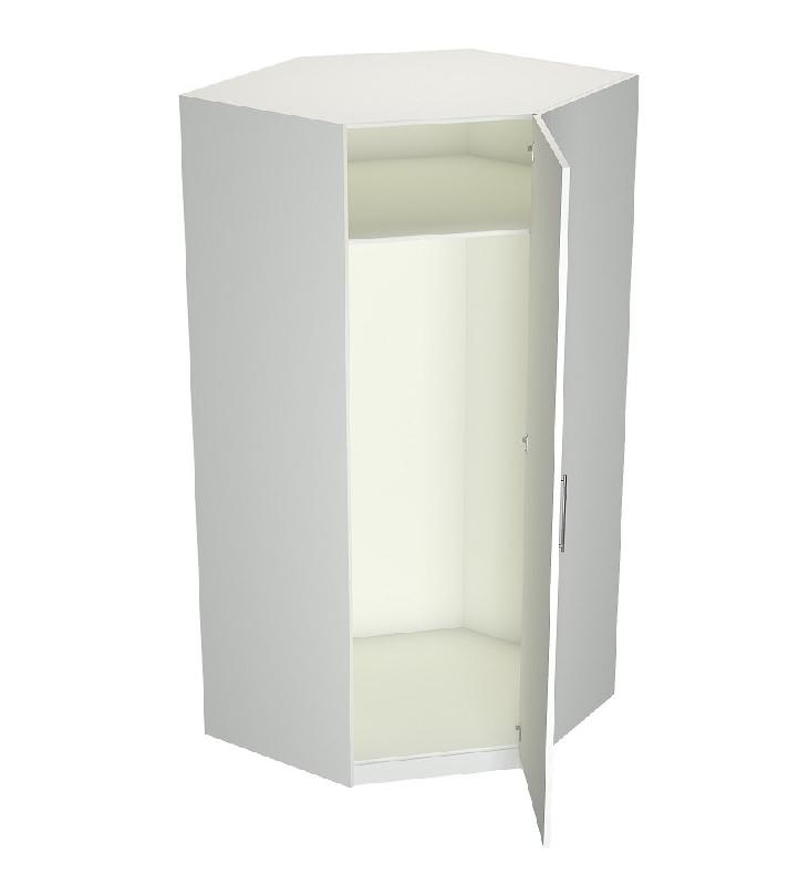 Composition armoire lit escamotable SMART-V2 blanc mat - Couchage 160 x 200 cm avec 2 colonnes de rangement et angle dressing_2