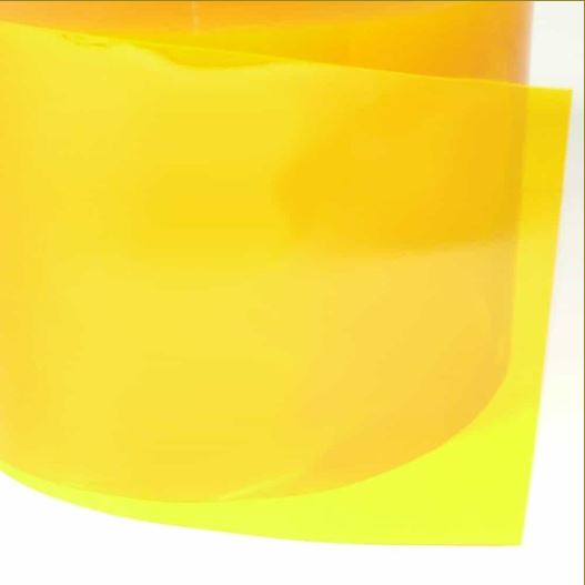 Lanière PVC souple translucide jaune/opaque - 200 x 2 mm - Isolation thermique et résistance aux chocs_2