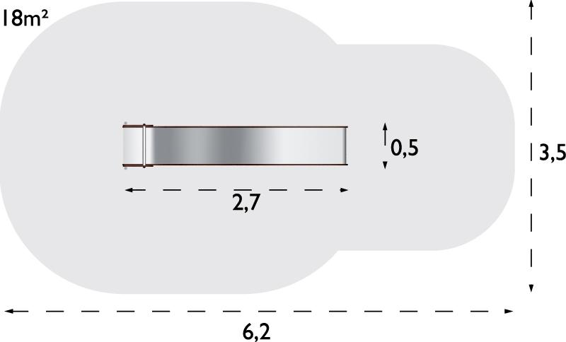 Toboggan réf-8001167 Hags - 0,45m à 1,50m de haut, pour enfants 3-12 ans_2