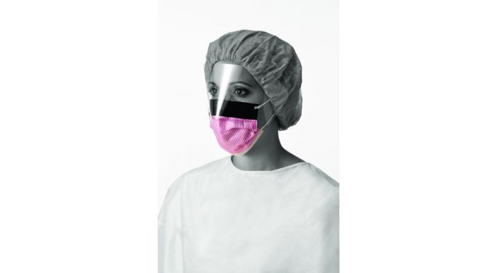 Masque chirurgical - Medline Type IIR - résistants aux fluides avec élastiques auriculaires et options antibuée ou visière_2