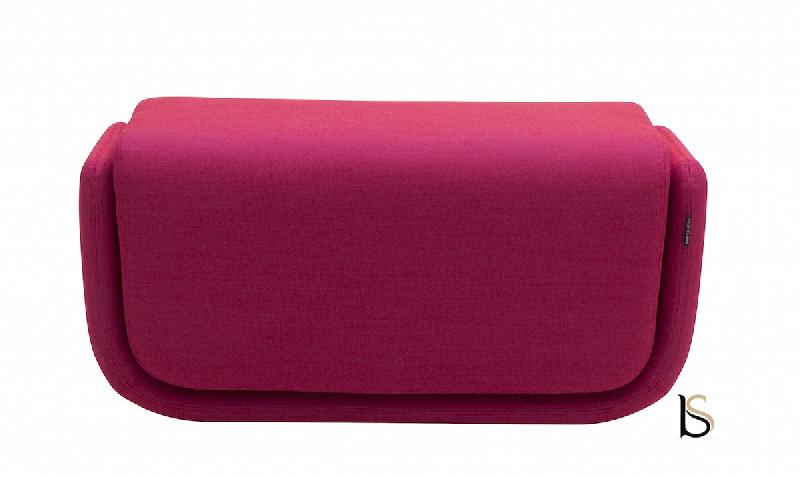 Pouf - table basse Basket - Softline - Feld rose 629, Petit_2