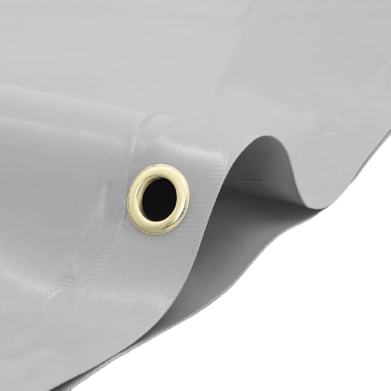 Vidaxl bâche gris ø 2,6 m 650 g/m² 156206_2