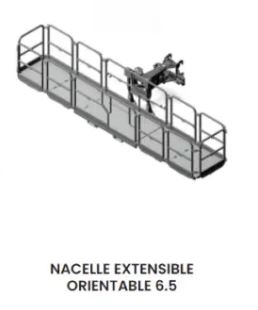 Nacelle extensible orientable pour chariot télescopique_2