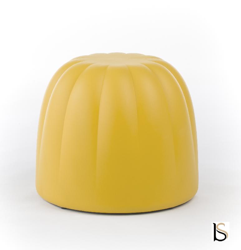 Pouf design Gelée - Slide - Jaune_2