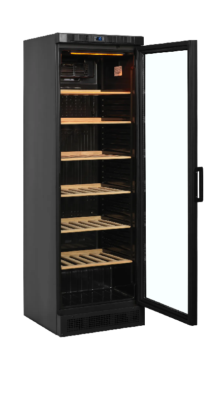 Vitrine réfrigérée adaptés au vin positive 1 zone CPV1380E Noir TEFCOLD_2