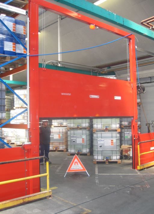 Barrières de rétention d'eaux d'incendie automatique sectionnelle_2