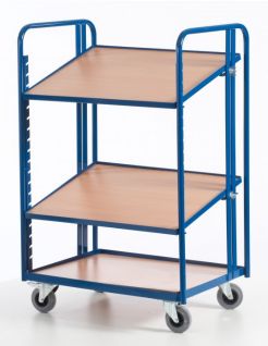 Chariot porte-bacs Norme Europe - Kalidesk - 200 kg - Plateaux inclinables - CC001-0464_2