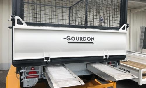 Gourdon - Remorque basculante RB35 - PTAC 3500 Kg - 2 essieux - Homologation CE_2