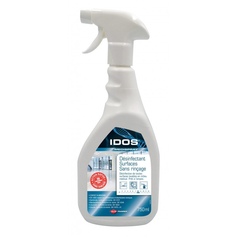 Idos medispray lotion hydroalcoolique bactericide levuricide mycobactericide vapo de 750ml_2