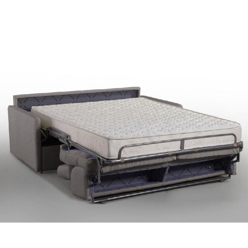 Canapé 3-4 places Eclipse convertible express 160 cm - matelas 18 cm microfibre taupe - ouverture rapide_2