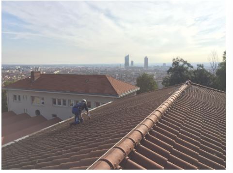 Ligne de vie à brider sur potelets standard à chariot - dispositif d'ancrage horizontal conforme EN795:2012 classe C_2