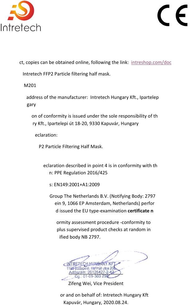 Masque ffp2 made in europe - hongrie_2