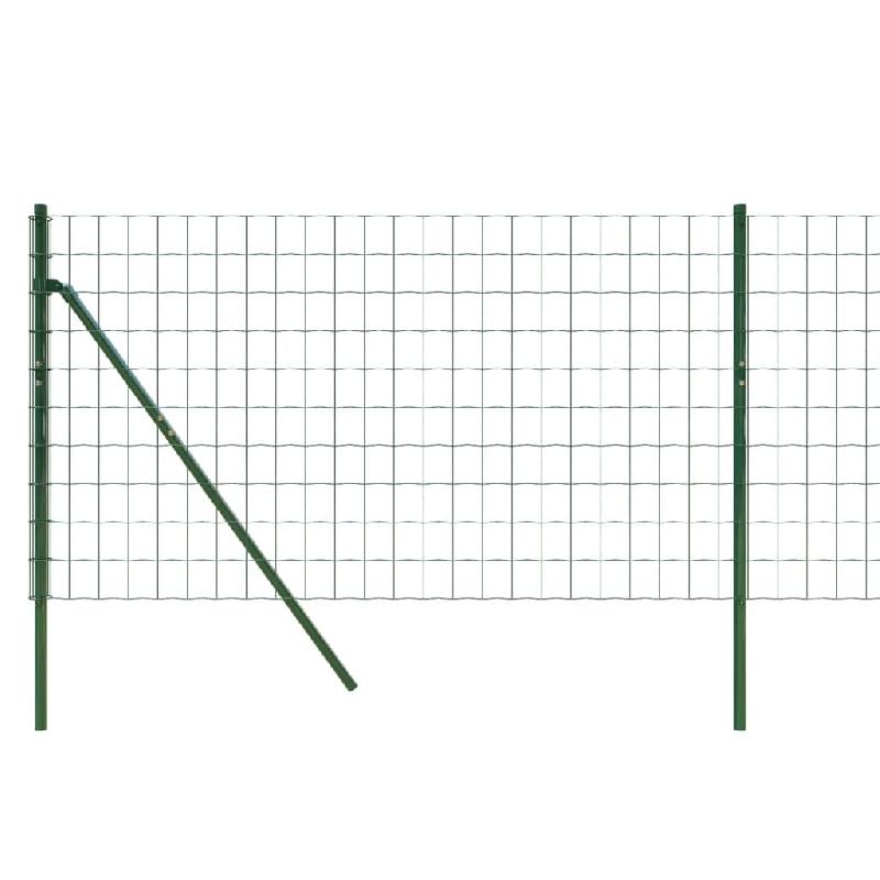 Vidaxl clôture en treillis métallique vert 1x10 m acier galvanisé 154065_2