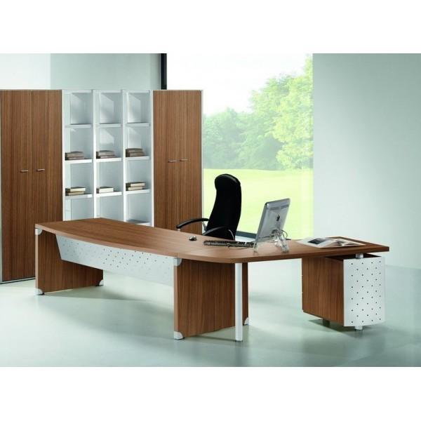 Bureau d'angle X time Stop avec caisson - Quadrifoglio. - Gauche, 264_0