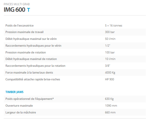 Pinces multi grab IMG 600T - Indeco Ind. Spa - Outils de démolition et manutention_2