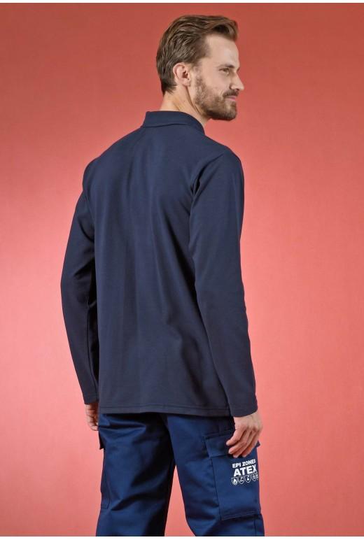 Polo multirisques ATEX maille - réf. 008*ATX - manches longues - 59% Protex, 240 gr/m²_2
