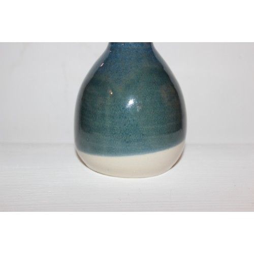 Distributeur de savon artisanal en céramique - 300 ml - Couleur bleue - Fabrication française_2
