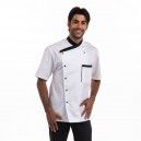Masterchef-blanc-noir-mc-s - veste de cuisine - manelli - coloris blanc_2