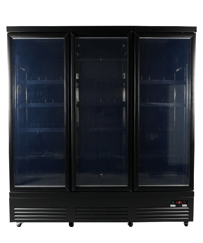 Réfrigérateur 3 portes en verre noir ceb-1600r bl l1880 7526.0110 COMBISTEEL_2