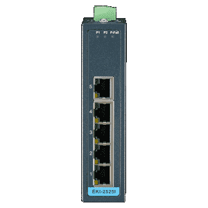 Switch ethernet industriel 5 ports 10/100Mbps - Non administrable - Températures extrêmes -40 ~ 75°C - Référence: EKI-2525I-BU_2