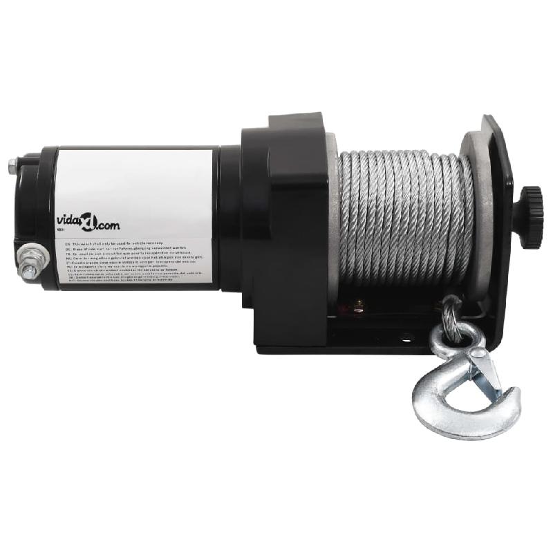 Vidaxl treuil électrique 12 v 1360 kg avec télécommande sans fil 210231_2