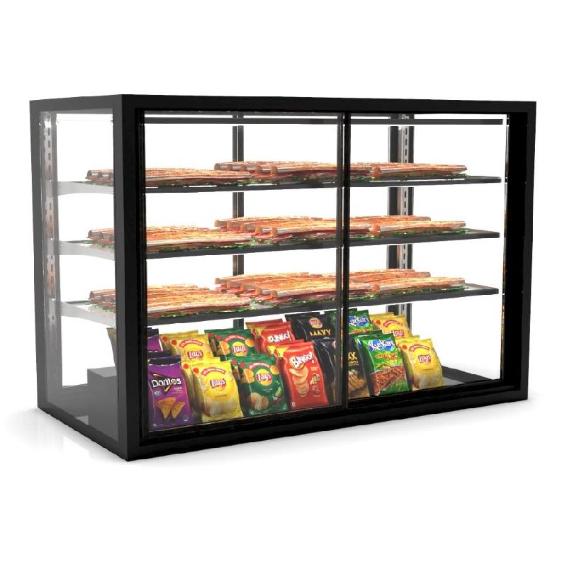 Vitrine neutre INTEGRA Drop-In - L 1200 | Sayl Barcelona - Accès avant et arrière_2