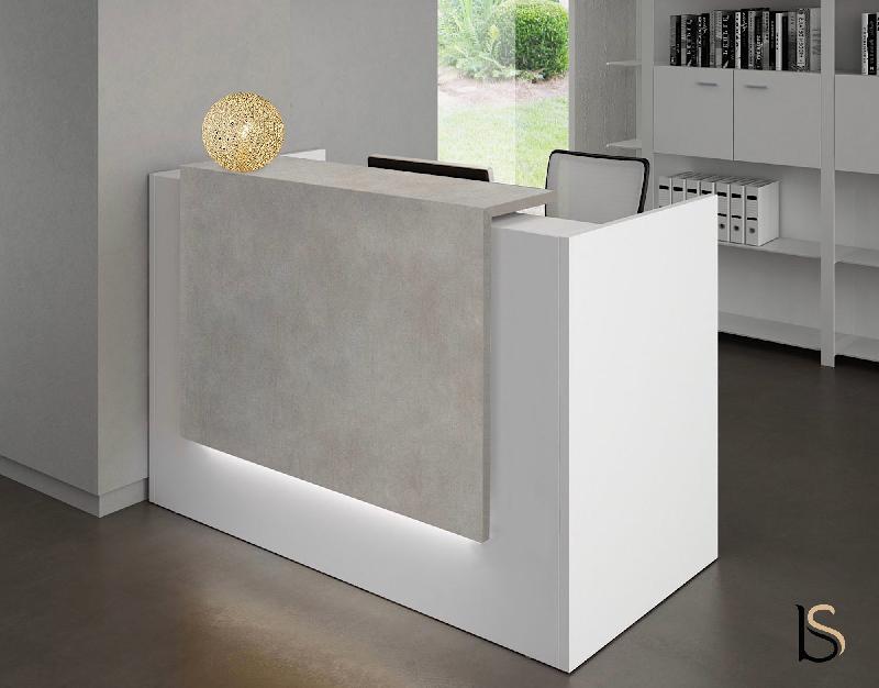 Borne d'accueil compacte Z2 - Officity - 166, Blanc, Béton_0