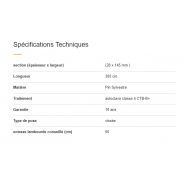 Lam001 - Lames de terrasses en Pin Sylvestre Riga - Deck-Linea - Section 28 x 145 mm_2