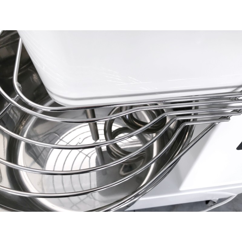 Pétrin à spirale à tête fixe 10 L / 8 KG - Réf IBM10 - Prismafood, robuste et idéal pour pizzerias et boulangeries_2