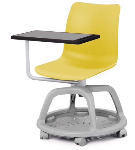 Learn - Chaises spéciales formation avec tablette écritoire, rangement intégré et coque 6 coloris pastel_2