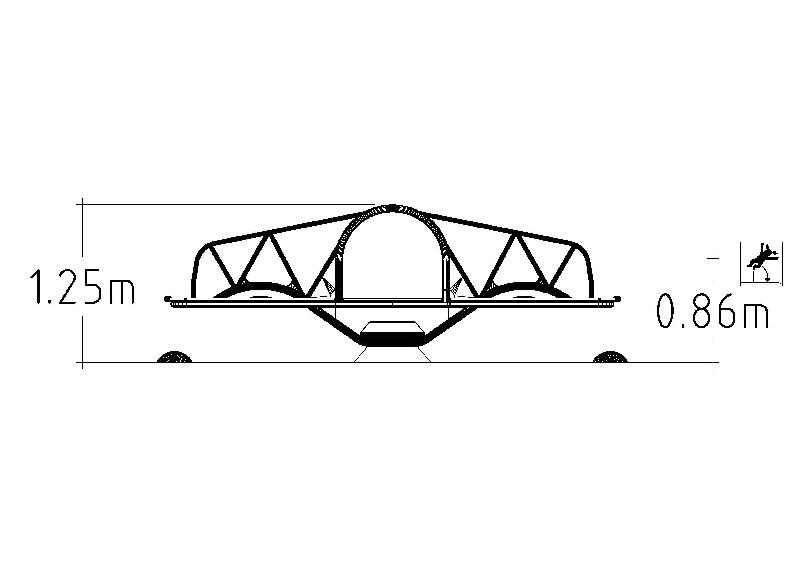Balançoire à bascule Teeter Tunnel réf-8069334 - Hags - Tranche d'âge 5-12 ans - Dimensions 3,9m x 0,74m x 1,25m_2