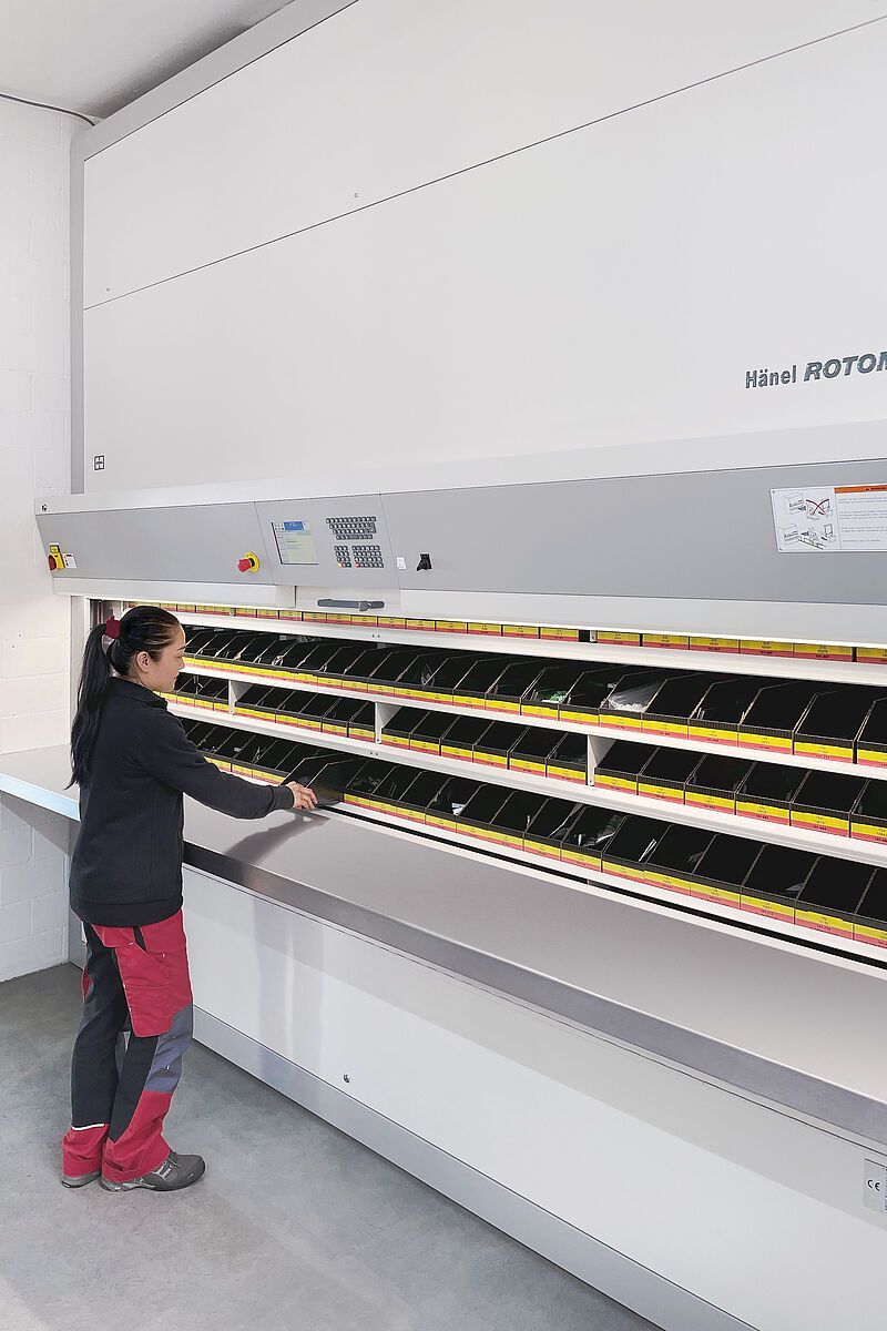 Solutions de stockage intelligent avec Hänel Rotomat®