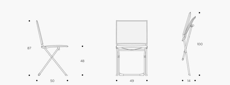 Chaise pliante Lafuma LFM2785_8916 - acier galvanisé - matelassée trois épaisseurs Hedona, usage intérieur et extérieur_2