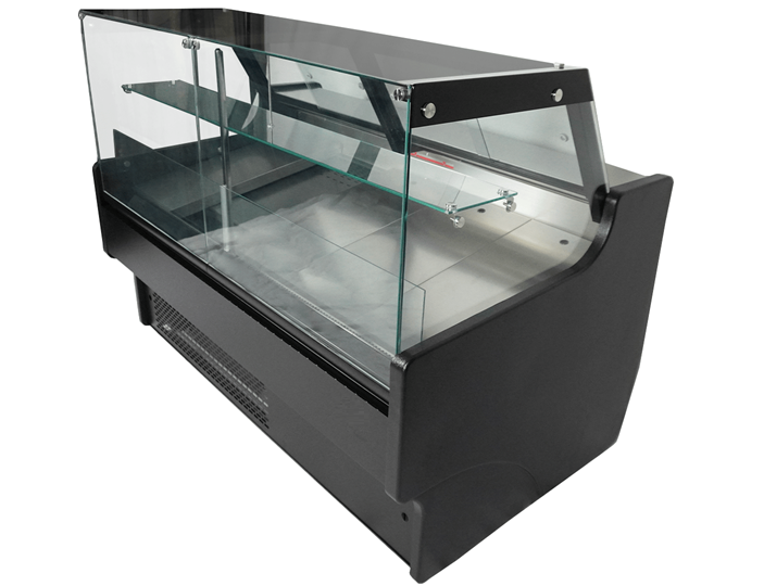 Vitrine réfrigérée de comptoir avec service-arrière 196,5 x 90,2 cm + 2 réserves réfrigérées_2