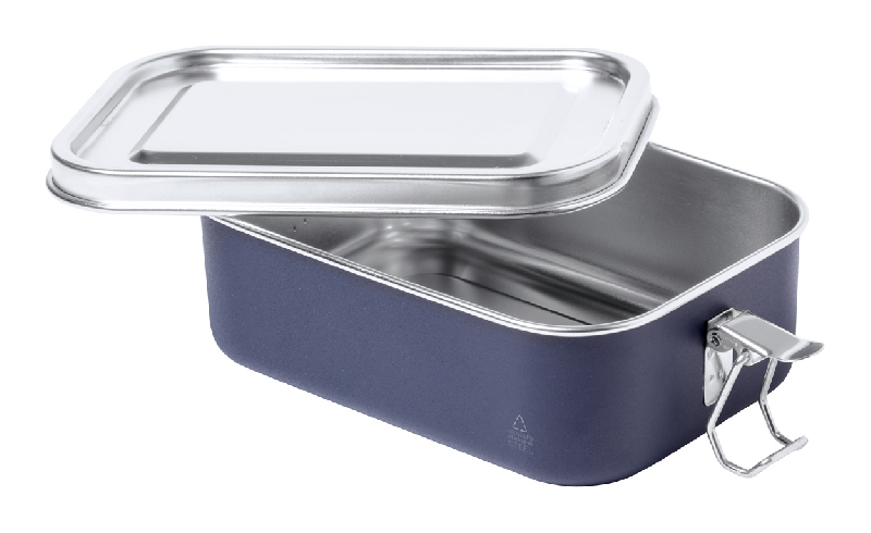 Boîte à lunch - acier inoxydable recyclé - 750 ml - corps coloré et couvercle contrasté_2