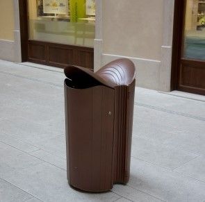 Poubelle publique 106v - Viola - Fima - structure en fusion d’aluminium peint_2