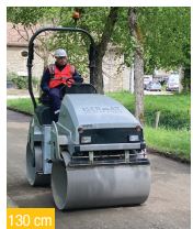 Compacteur tandem vibrant 100 à 140 cm, utilisé pour le compactage d'enrobés ou de sous couches : sable, gravier... - disponible en location_2