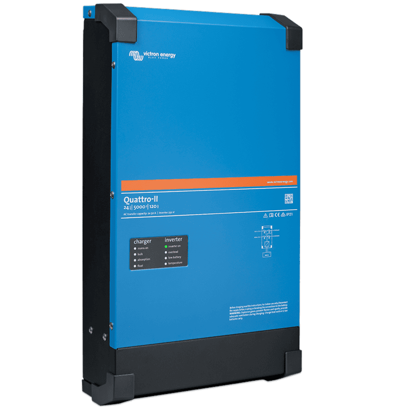 Convertisseur / chargeur pur sinus 5000VA Quattro-II Victron Energy - 24V/48V - Technologie avancée pour installation solaire_2