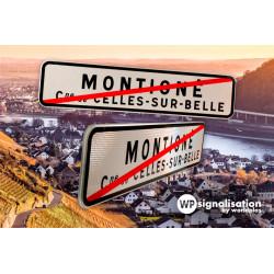 Panneau de localisation sortie d'agglomération EB20 (1 ligne et 1 mention)_2