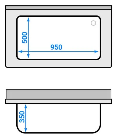 Plonge batterie 120x70cm sur meuble_2