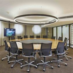 Plafonnier circulaire LED 85W - Éclairage direct/indirect - Style épuré et moderne - OLONDA 2 - Diamètre 1200 mm_2