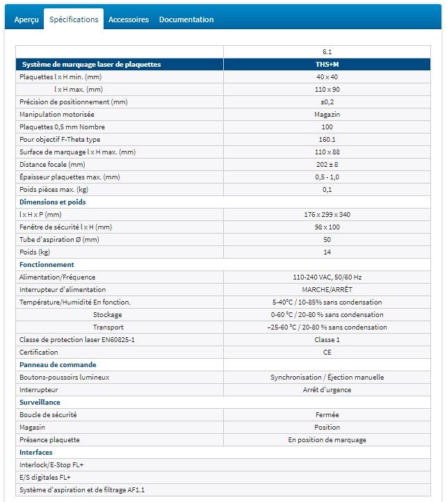 THS+M - Marquages laser - CAB - Marquage durable pour plaquettes signalétiques - Poids 14 kg_2