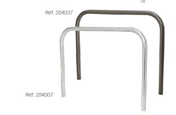 Arceau urbain simple de ville - tube diamètre 60mm - 3 longueurs - scellement direct ou sur platines_2