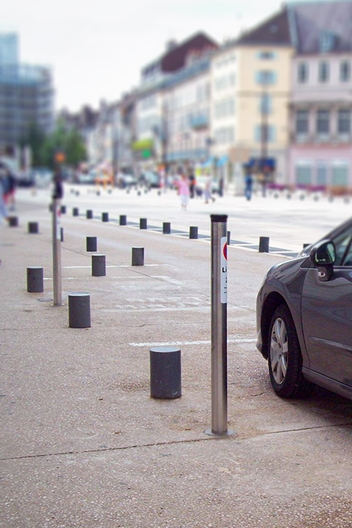 Borne de stationnement pour détection de véhicule dans les lieux saturés - prestominute_0