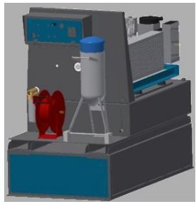 Hydrogommeuse haute pression eau froide gaz - nettoyage des mobiliers urbains et pollution visuelle - cuve aluminium 500L_2